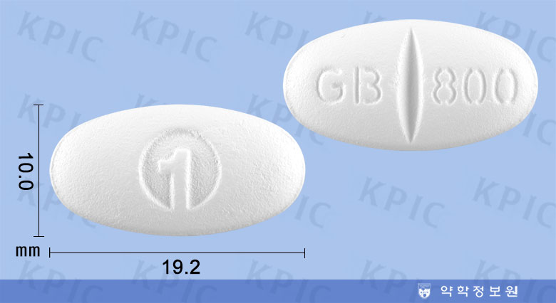 가바틴정800mg Gabatin Tab. 800mg